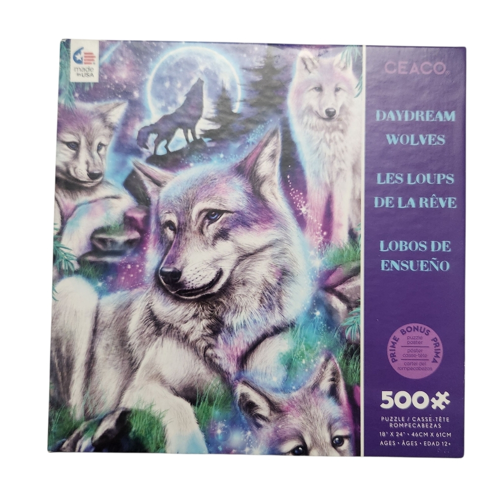 Daydream Wolves 500 Piece Jigsaw Puzzle By Ceaco